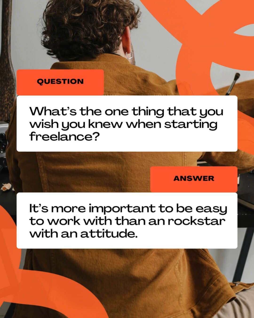 The LoopDeLoop Kit template design "Q&A" with 4x5 aspect ratio