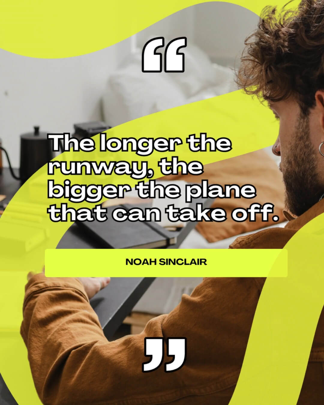The LoopDeLoop Kit template design "Type Quote Alpha" with 4x5 aspect ratio