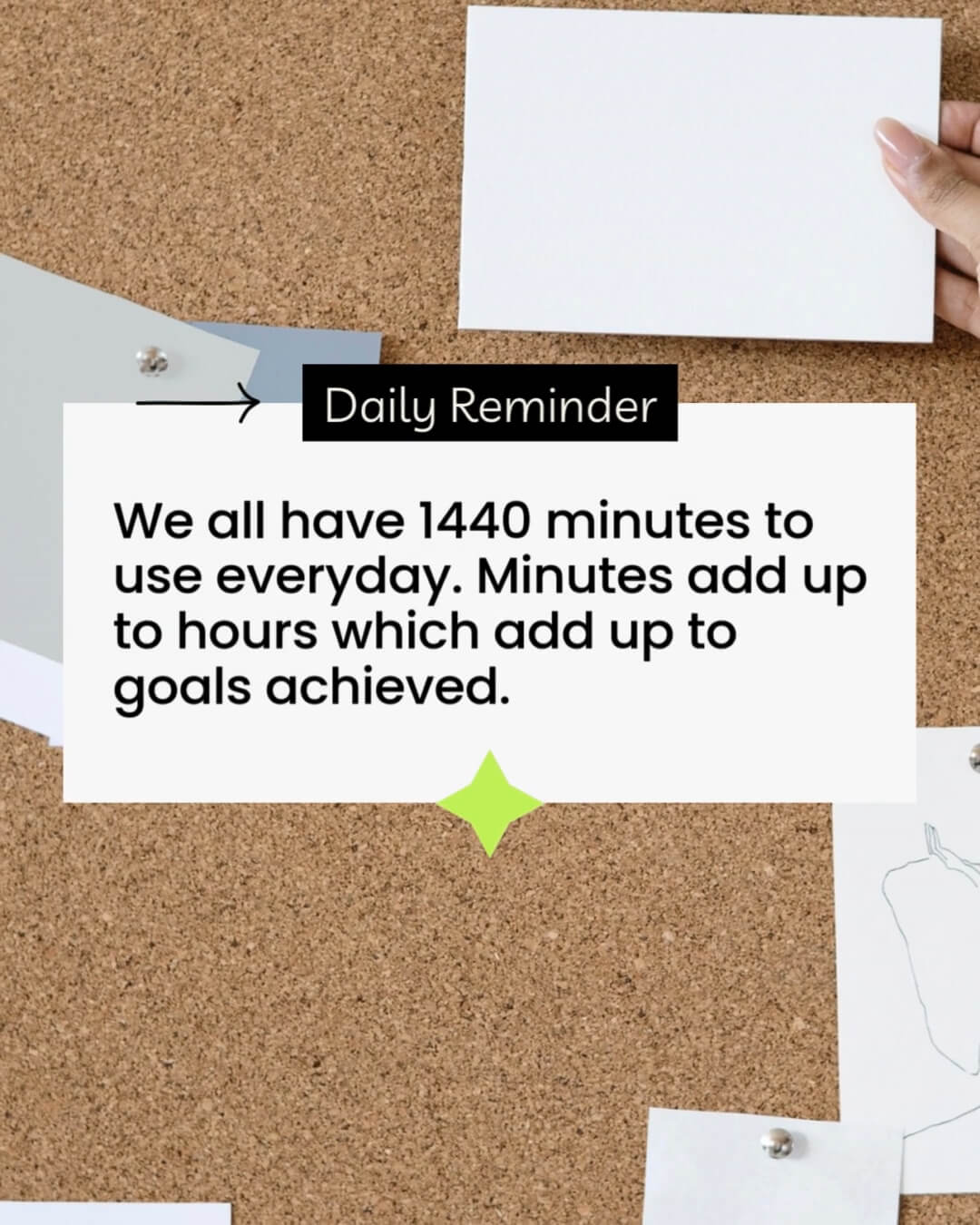 The Doodle Kit template design "Type Reminder" with 4x5 aspect ratio