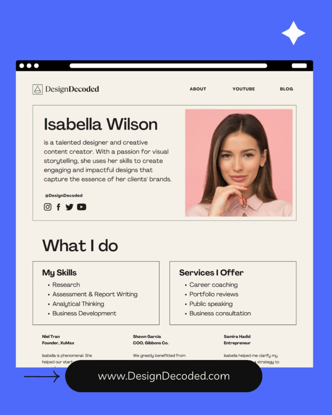 The Doodle Kit template design "Website" with 4x5 aspect ratio