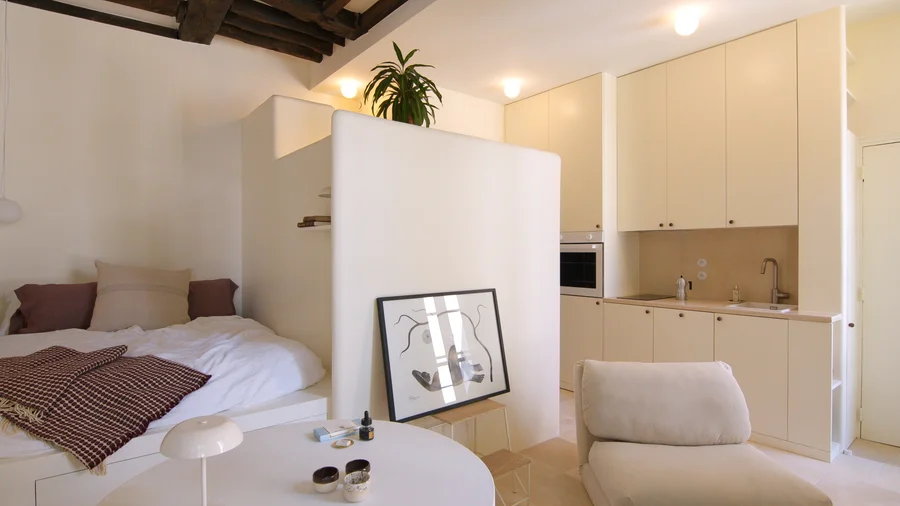 A Mediterranean-inspired Micro Studio by Paris’s Luxembourg Gardens