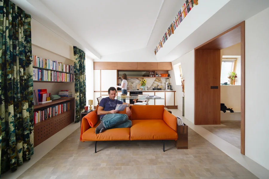 How Furniture Defines Space in a Compact 47sqm/506sqft Paris Apartment