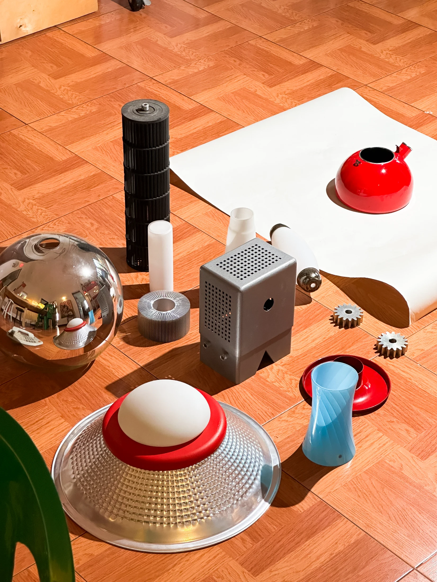 Collection of design materials and possibilities.