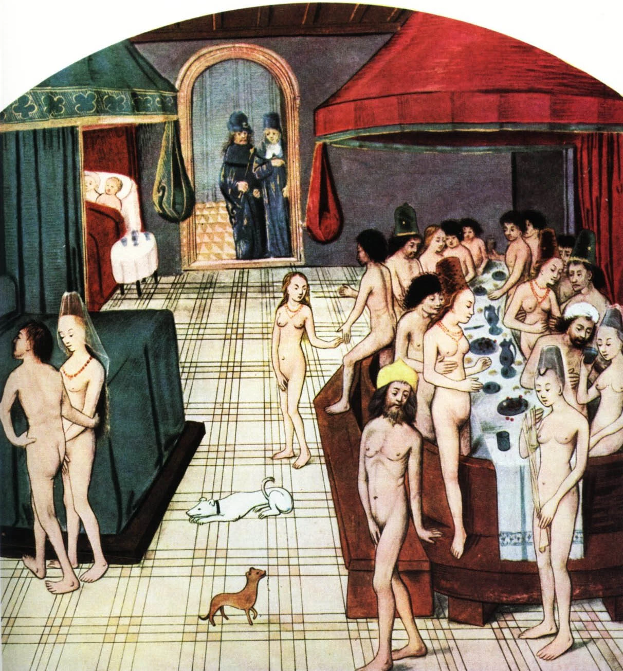 Gonzalo's PhD thesis explored how bathrooms were communal affairs where strangers bathed, ate and enjoyed music together in medieval cities as opposed to the compact, private and utilitarian spaces they've become. Image: courtesy of gon architects.