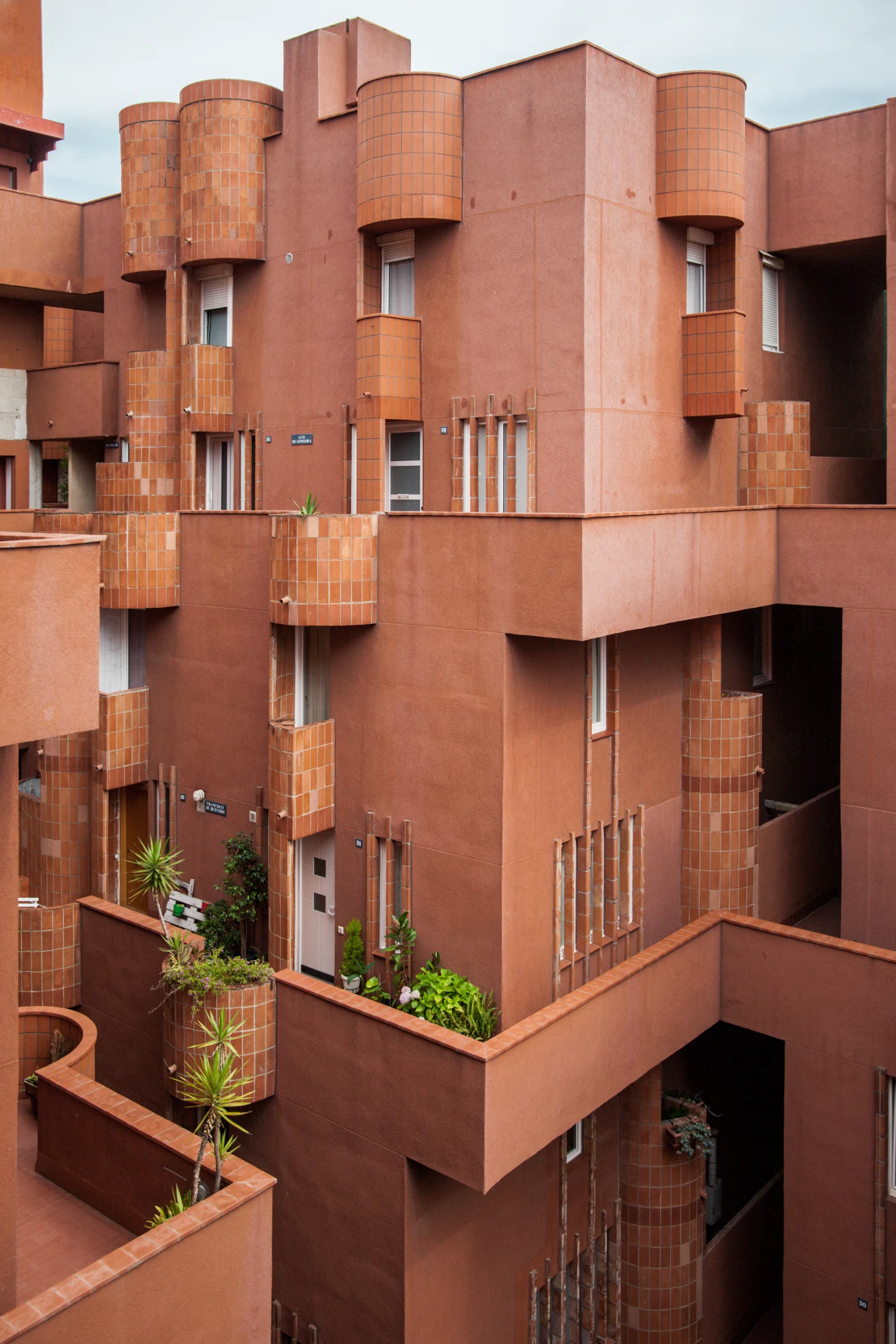 Walden 7's windows are small and uniform as a nod to passive design – on account of the building's inherent thermal mass, there is no central heating. Image: Denis Esakov