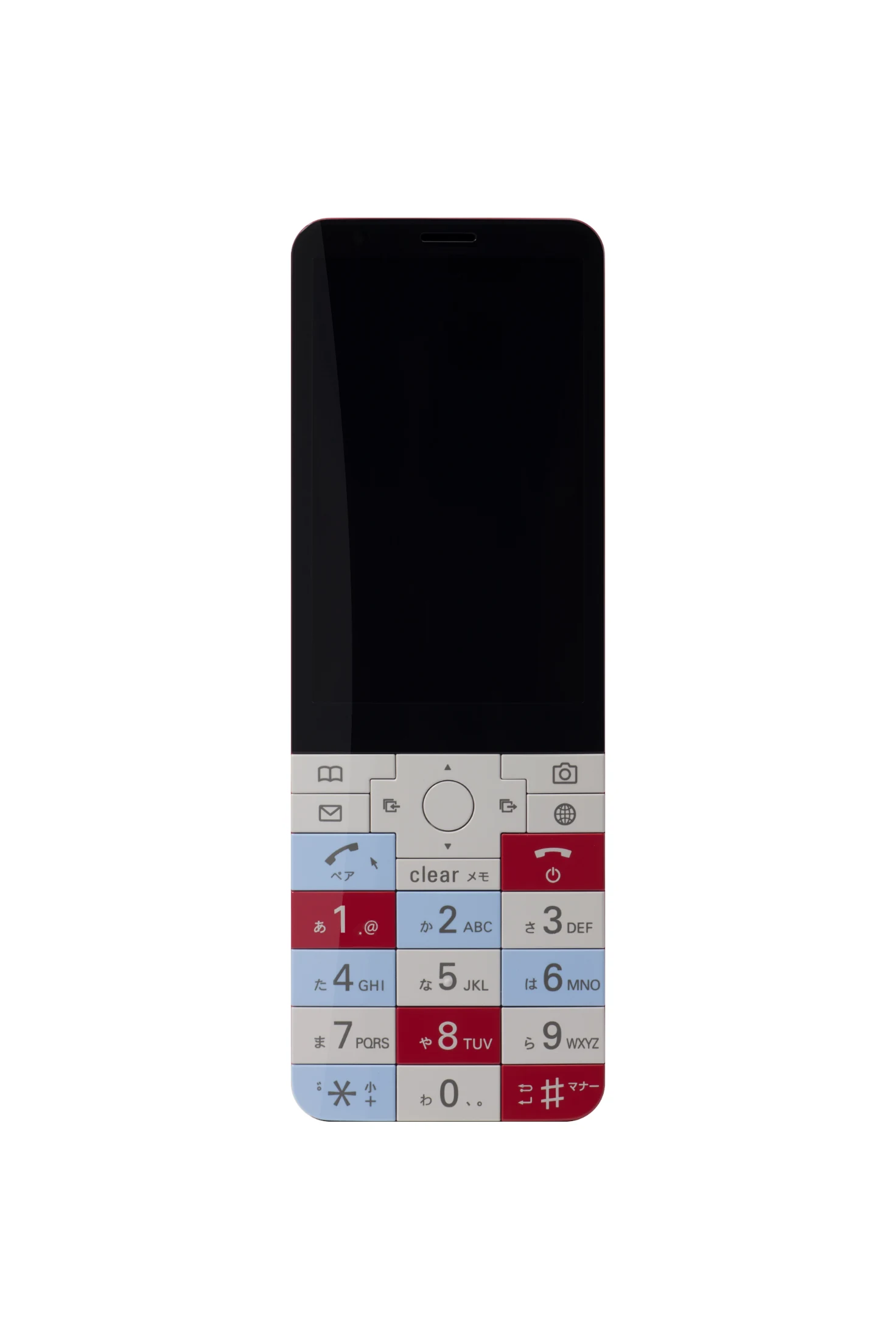 INFOBAR xv, designed by Naoto Fukasawa for au Design project (KDDI) was designed in 2018 to celebrate the 15th anniversary of INFOBAR. Image courtesy of KDDI CORPORATION.