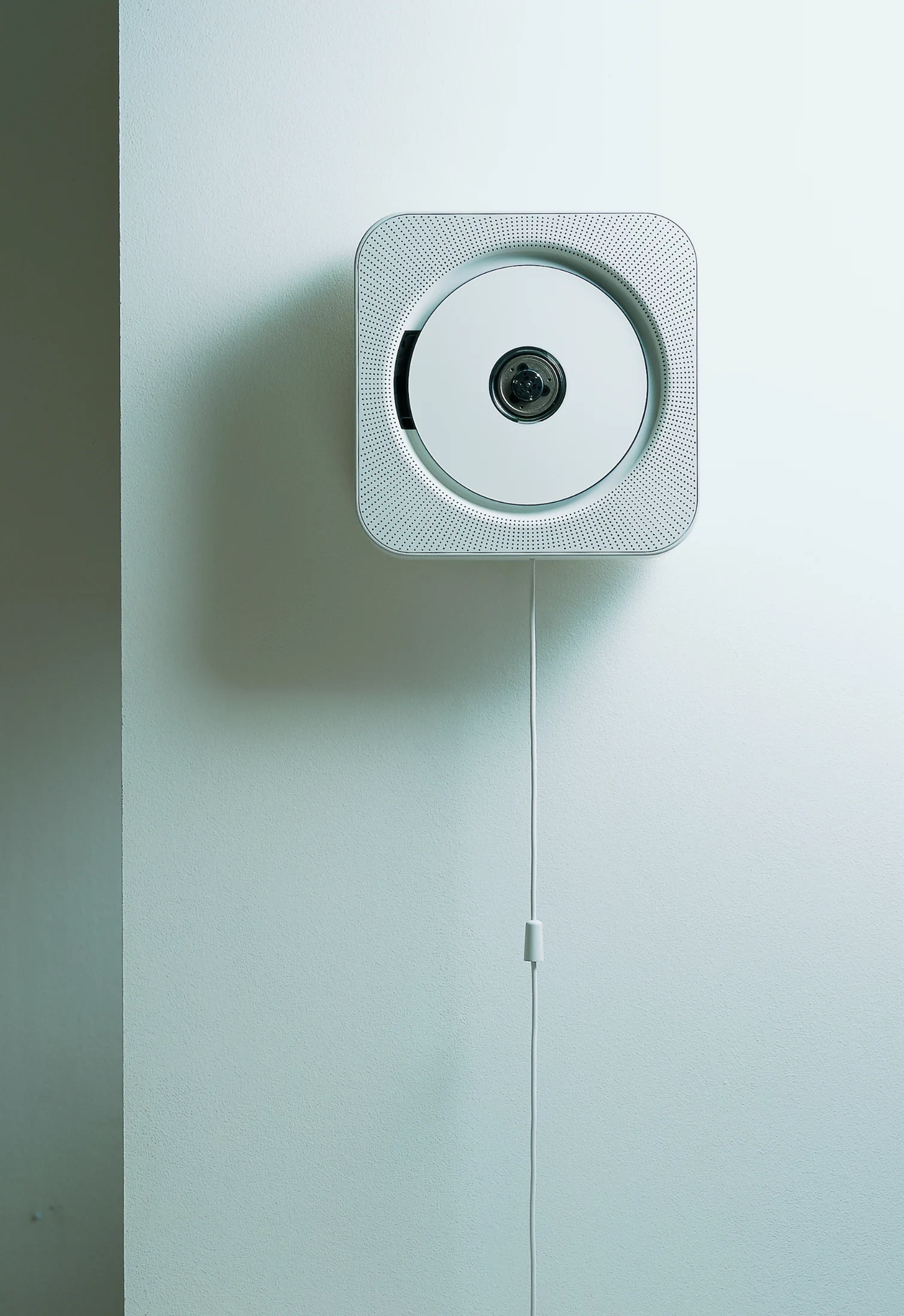 The Wall Mounted CD Player, designed by Naoto Fukasawa for MUJI takes inspiration from the humble Japanese kitchen extractor fan. Image: Hidetoyo Sasaki.