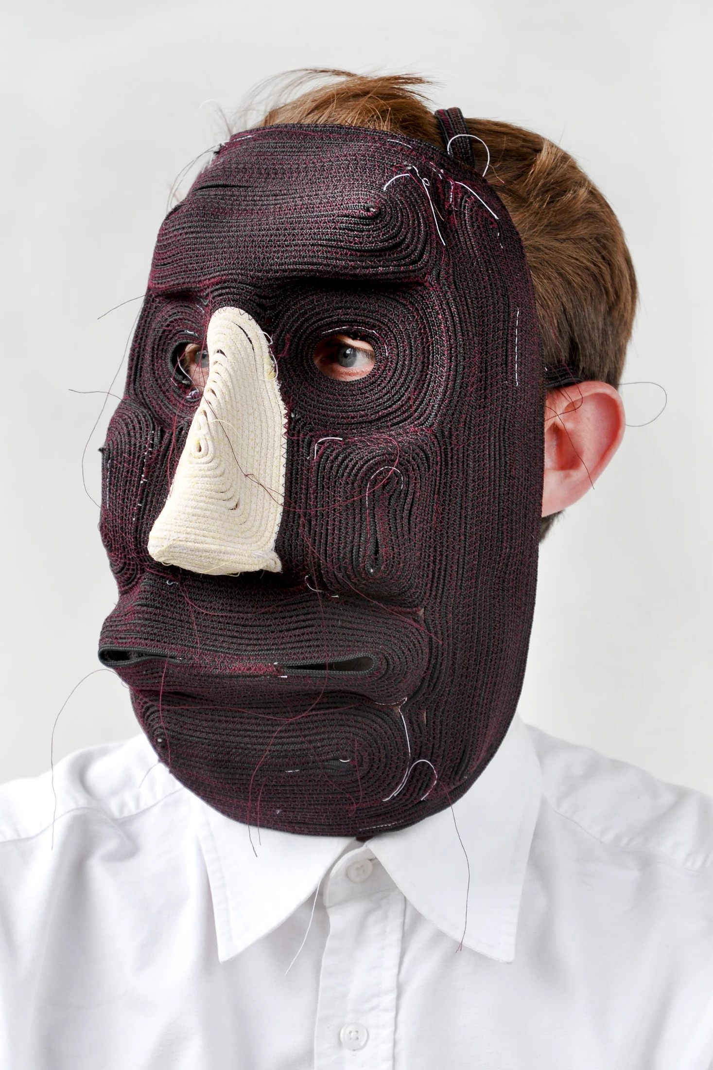 Since 2010, Pot has been designing masks as a part of his ongoing studio work. Images: Marjolein Fase.