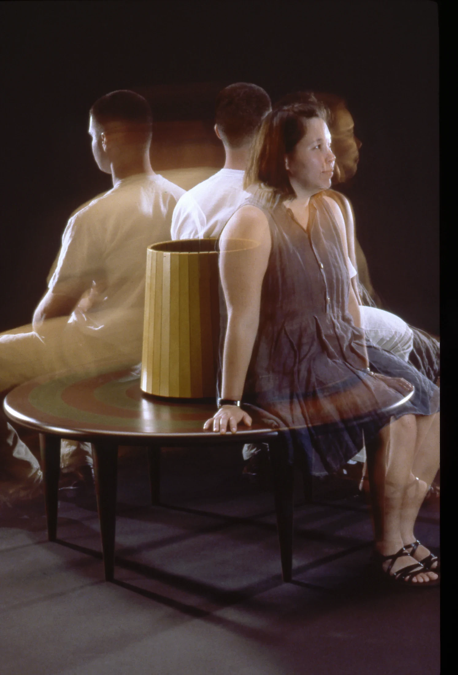The human-sized lazy Susan that is The Panoramic Viewmaster (2000) that comes with a surprise swivel for the unsuspecting sitter. Image courtesy of Tom Loeser.