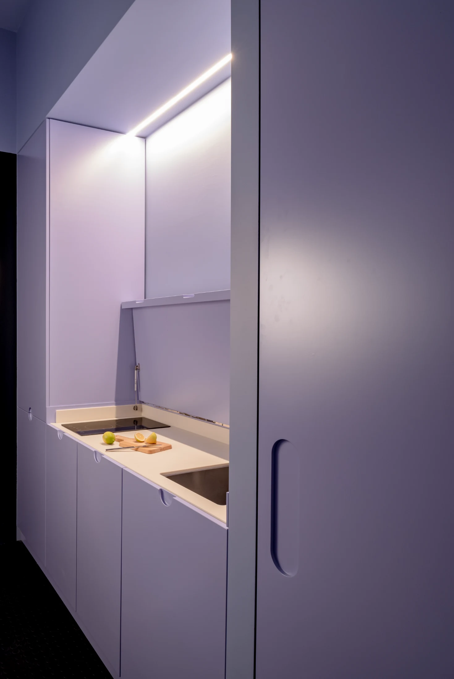 The kitchen unit with its