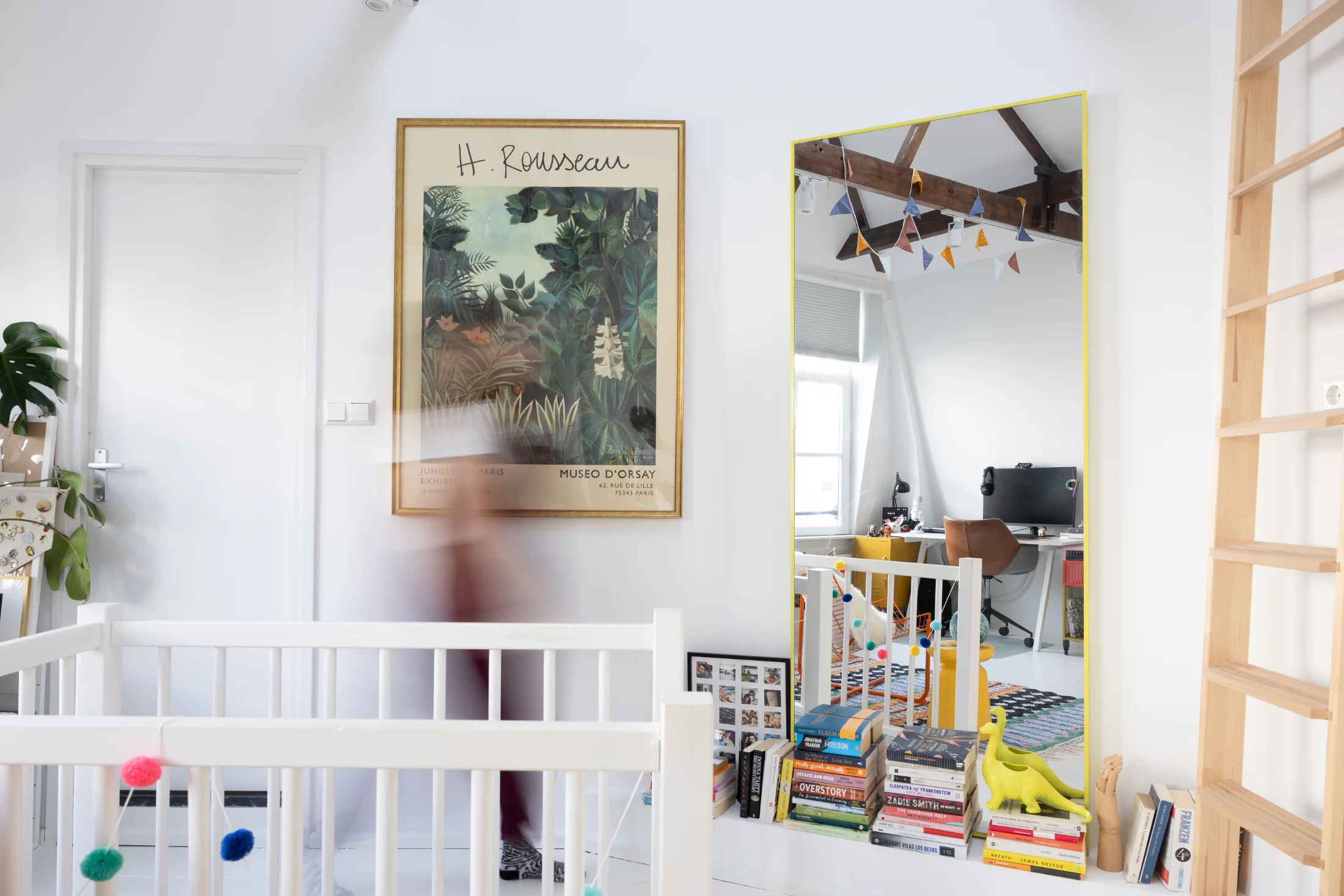 Wooden beams characteristic of old Dutch canal houses are a celebrated feature in Casa Koala.