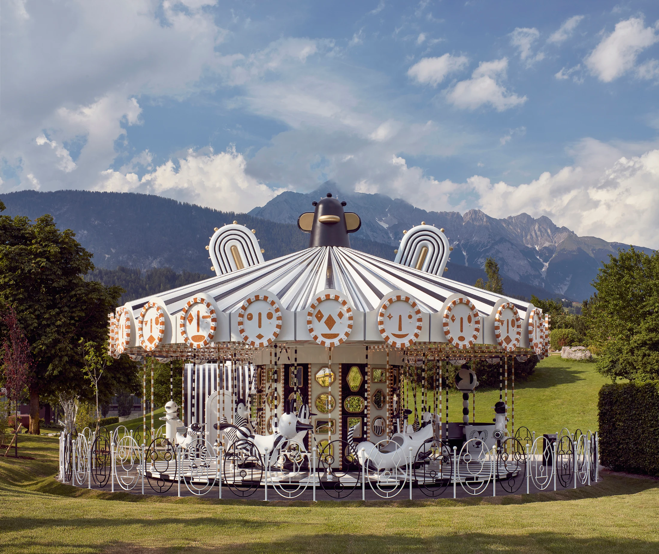 10. Jaime Hayon's carousel installation for Swarovski. Image courtesy of Hayon Studio.