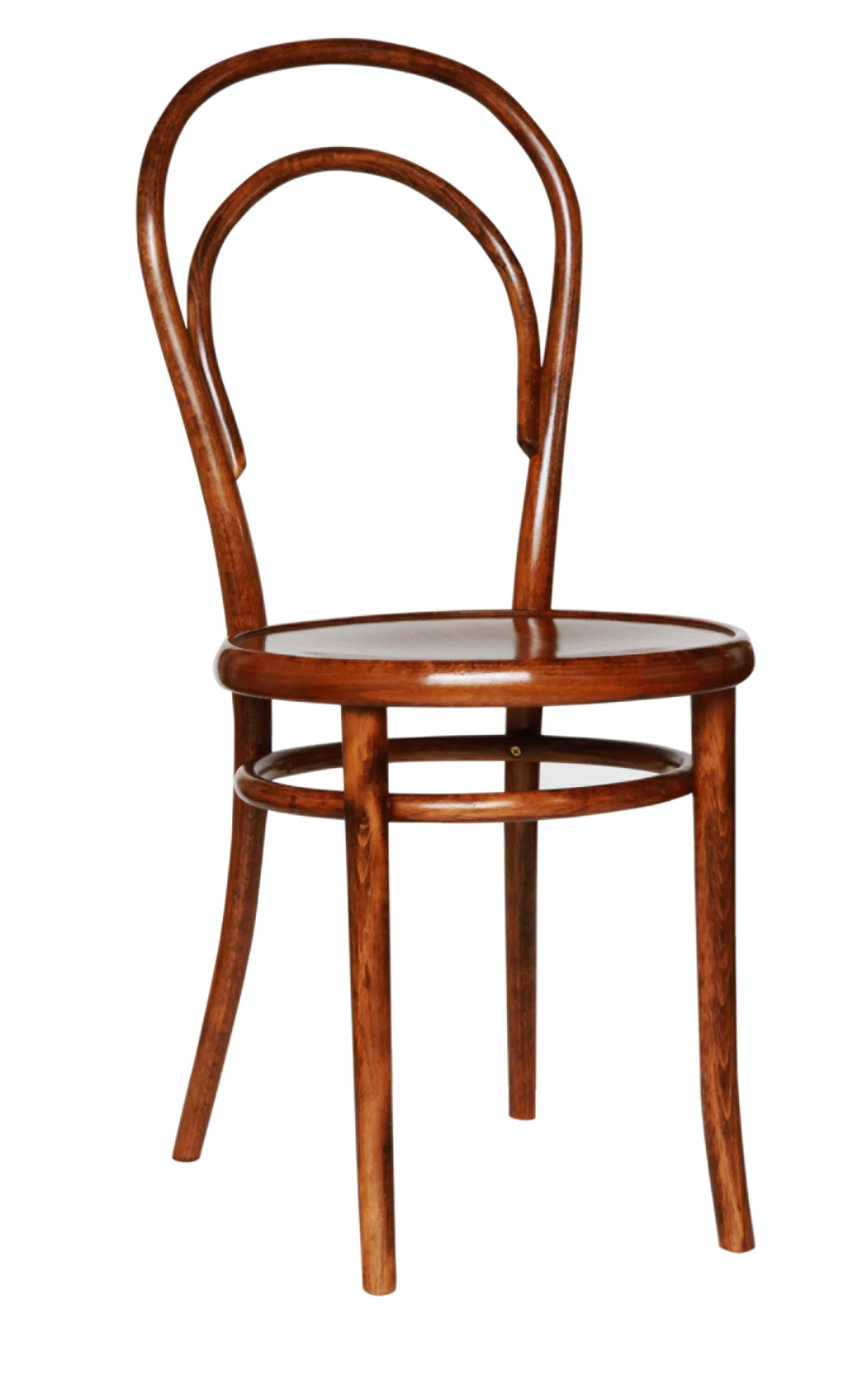 Michael Thonet's iconic No.14 Vienna (1859) with French Polish finish. Image: Thonet.