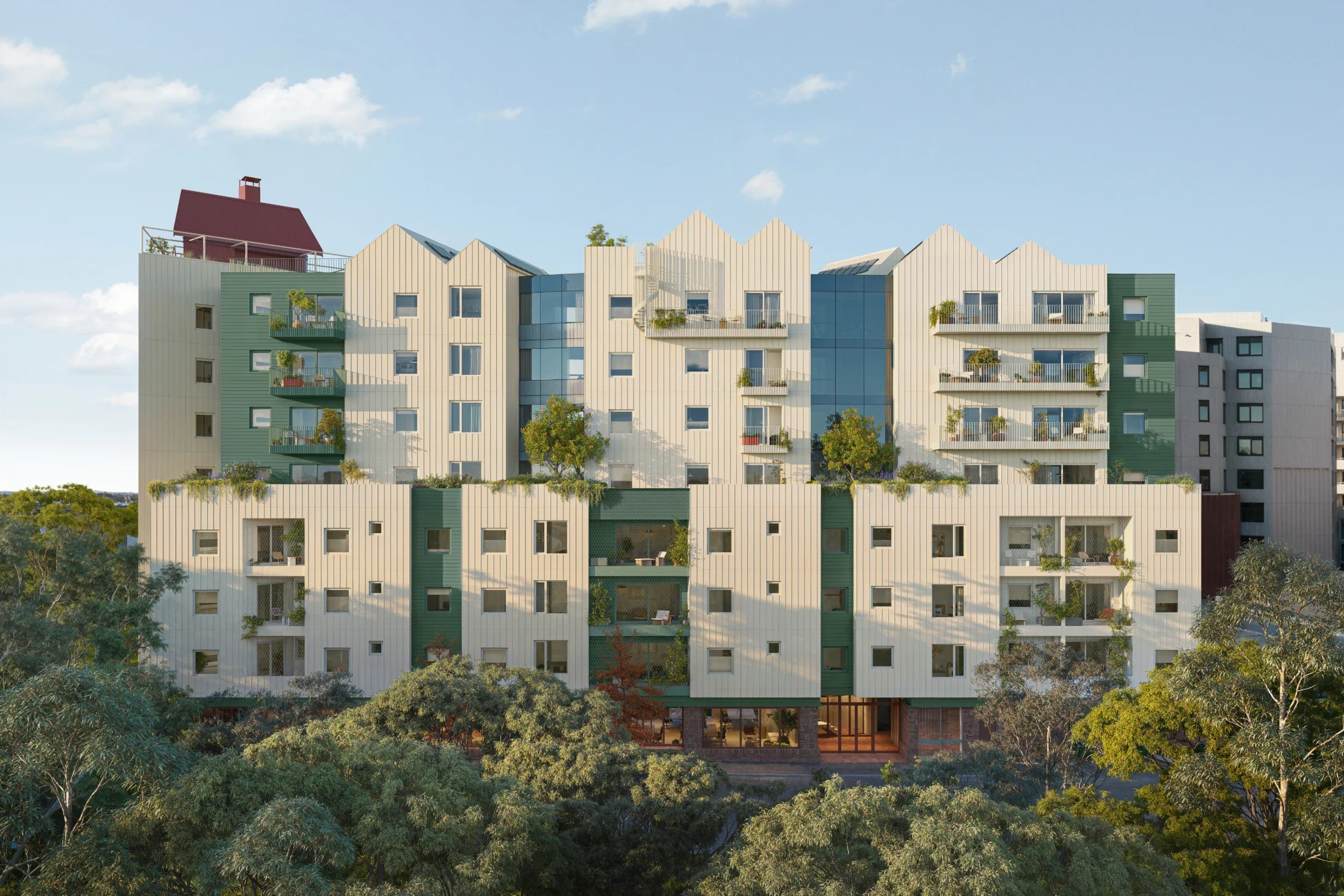 Renders of ParkLife2 – the first collaboration between HIP V. HYPE and Austin Maynard Architects. Images: HIP V. HYPE.