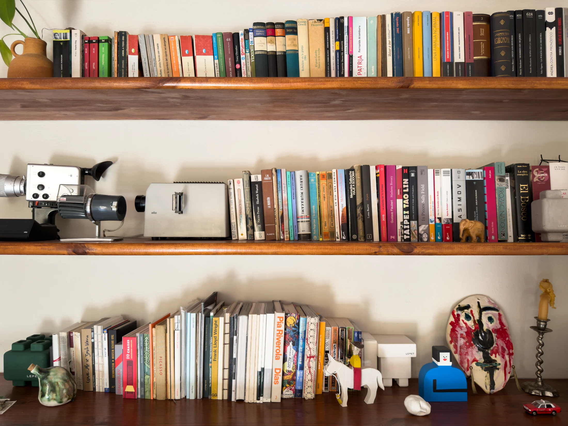 The shelves