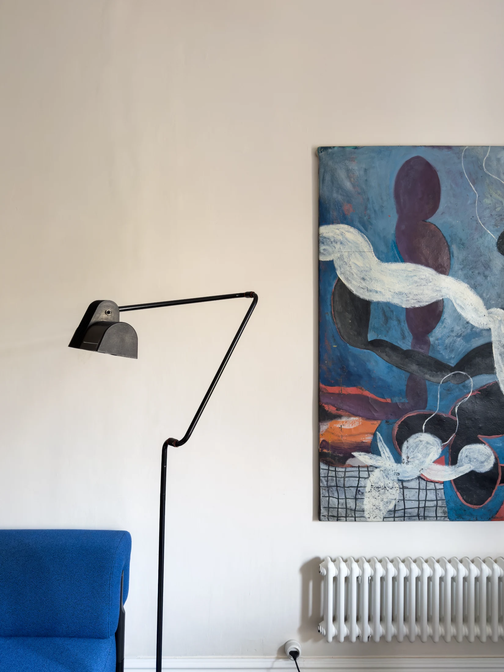 One of the many beautiful lamps that form Marc's collection.