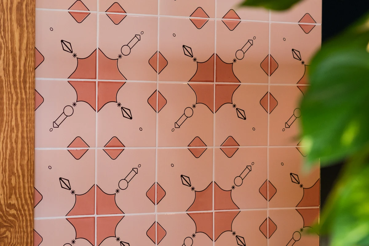 Pornstars glazed terracotta and stoneware tile design. Not your average bathroom tile.