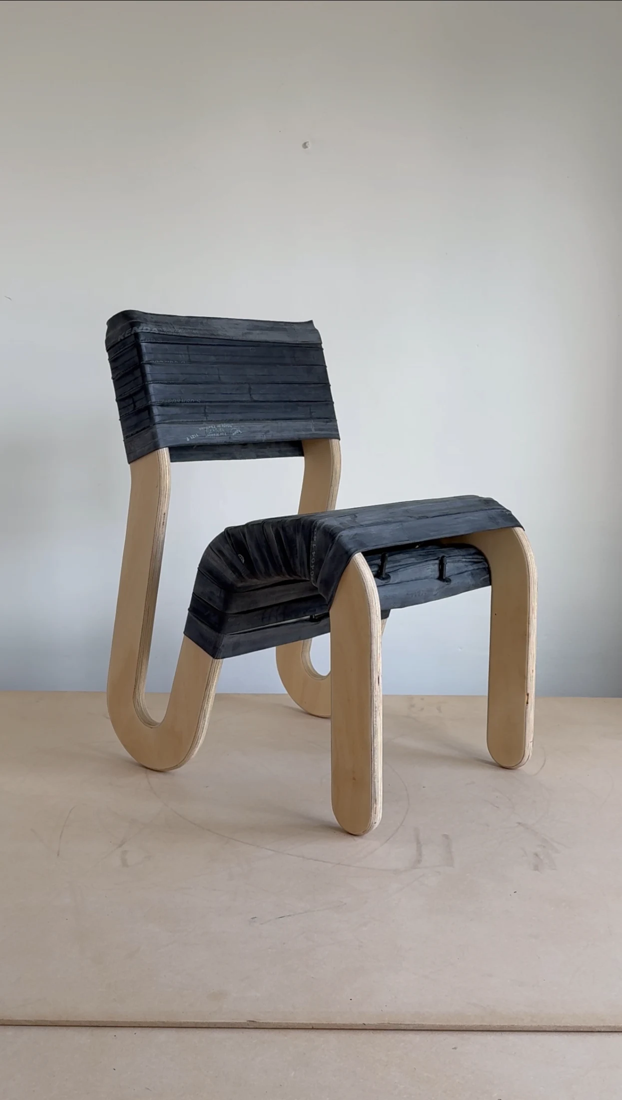 The Inflatable Tube Chair shares the same frame as the Clothed Chair below.
