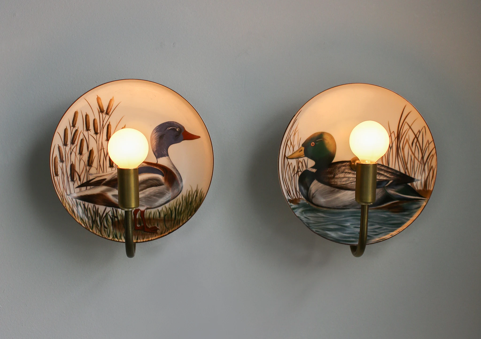 Duck Plates made from vintage plates.