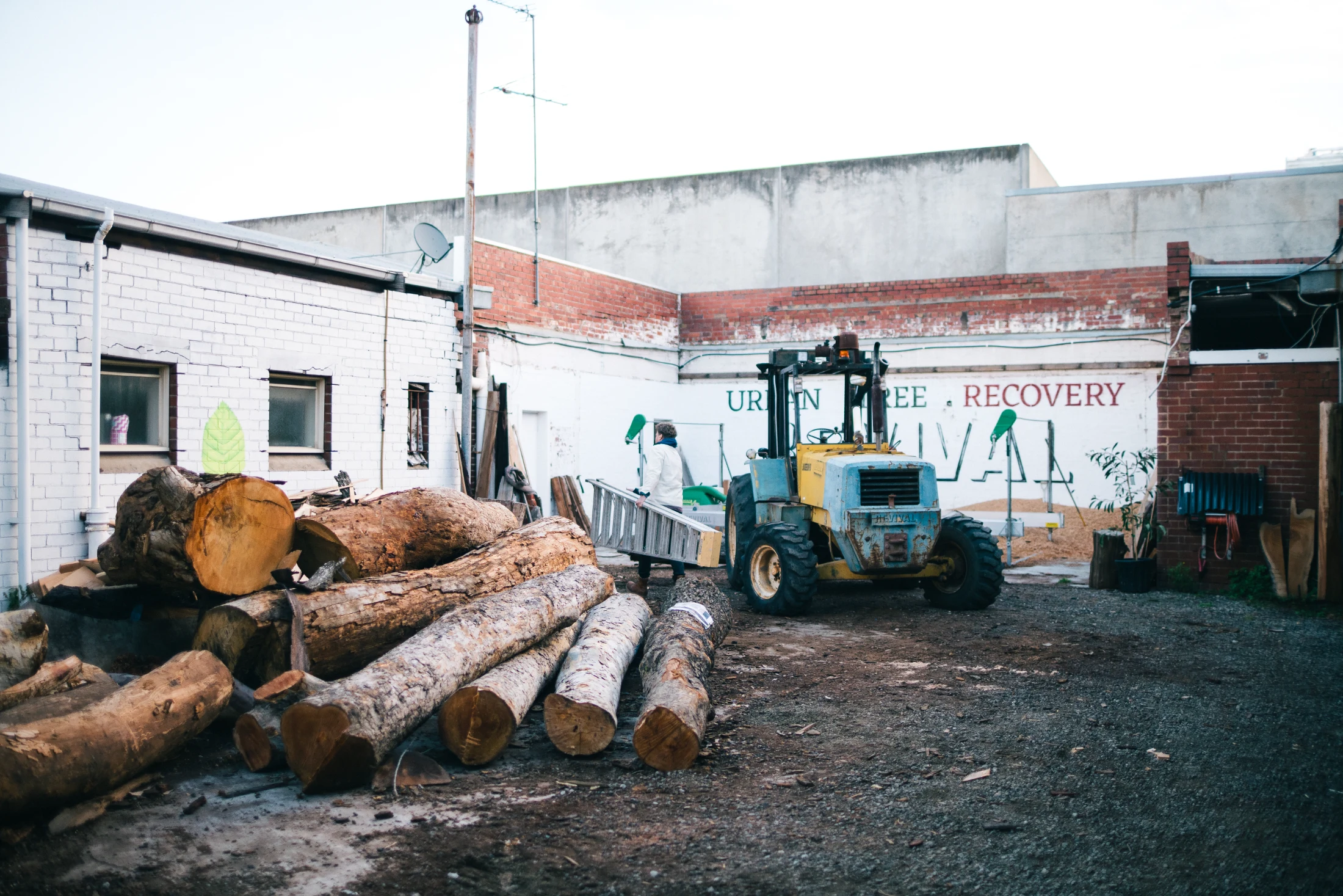 Revival's zero footprint repurposing hub works exclusively with existing materials and now features Australia’s only inner-city timber mill and kiln operation.