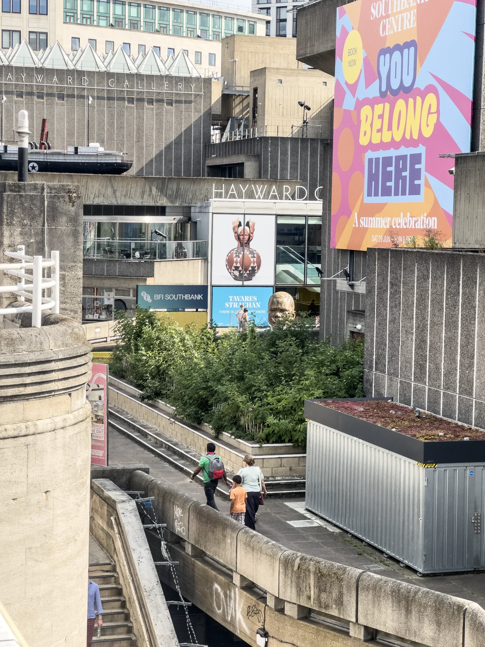 (Left) SUGi's Natura Nostra Forest nestled within London's Southbank Centre in the UK.