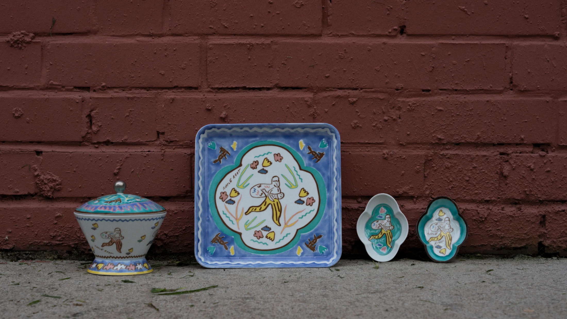 Hunter and Gatherer: The Porcelain Collection by RIPPLE ROOT, part of the 'New Nanyang' collection. Image: Supermama.