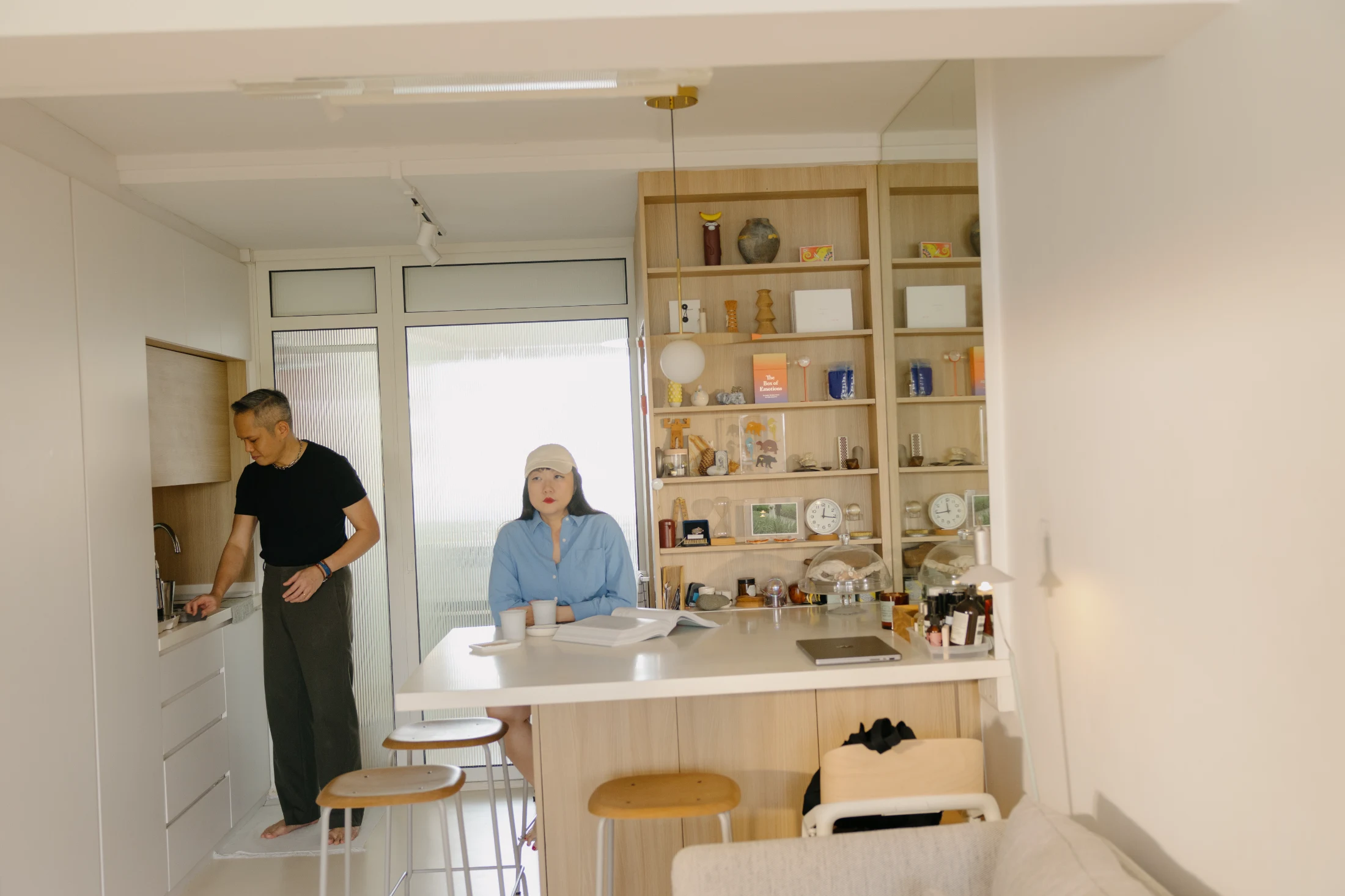 Olivia and Hunn's 'dry' kitchen features