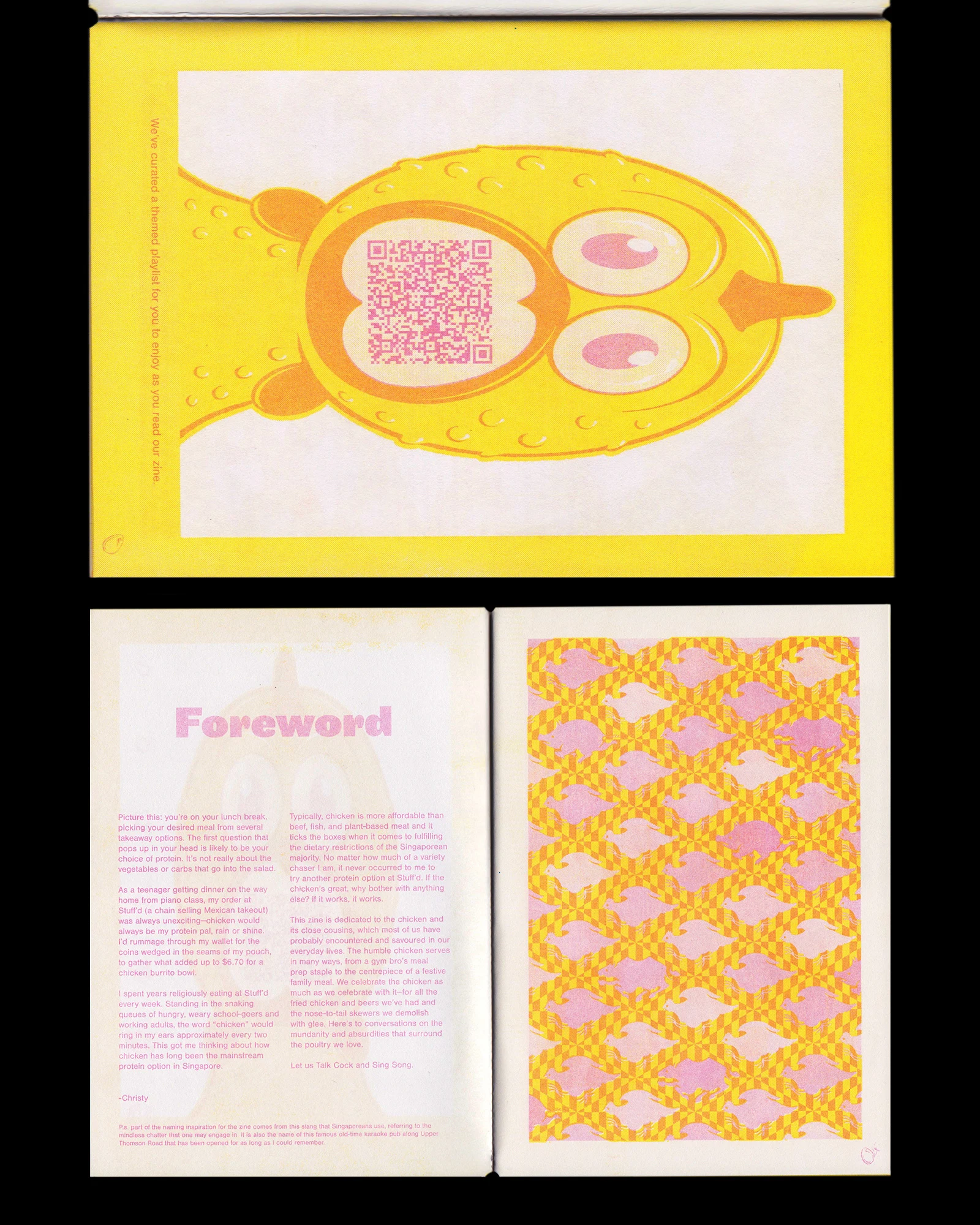 Talk Cock Sing Song, a zine by The Slow Press and Kenn Lam. Image courtesy of The Slow Press.