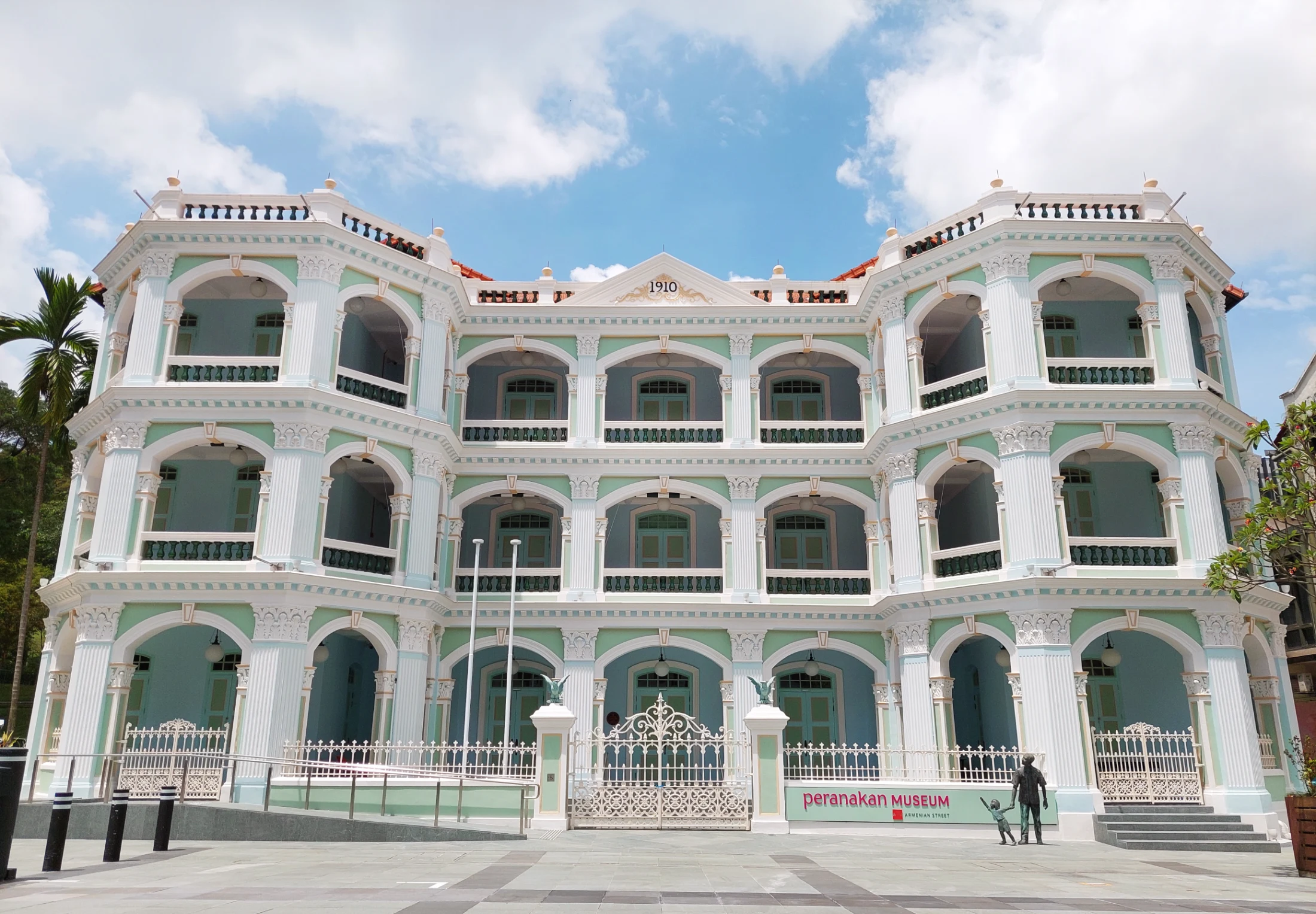 The Singapore Peranakan Museum's newly renovated exteriors. Image courtesy of the Peranakan Museum.