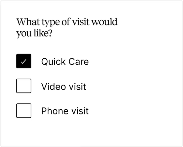 Start your registration UI