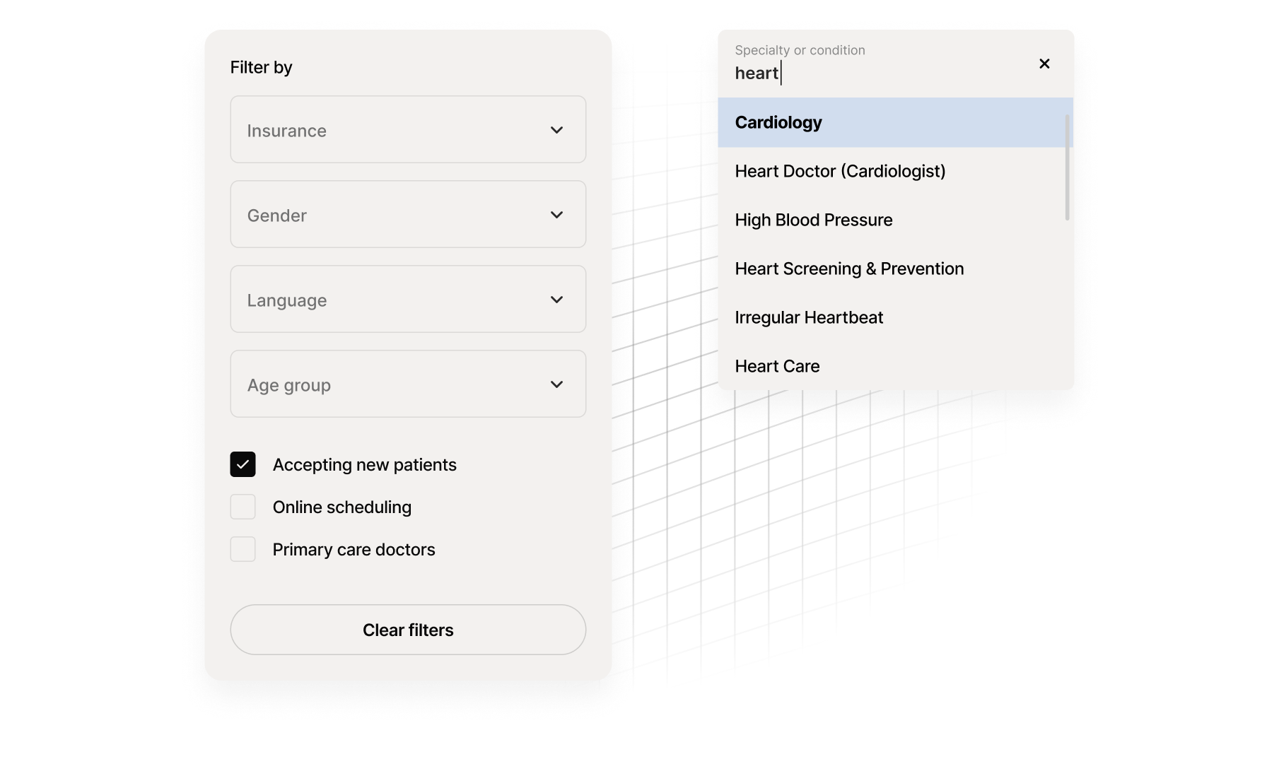 Search for conditions