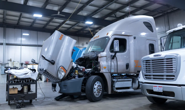 Commercial truck preventive maintenance at West Coast Truck Repair in Pacific, Washington