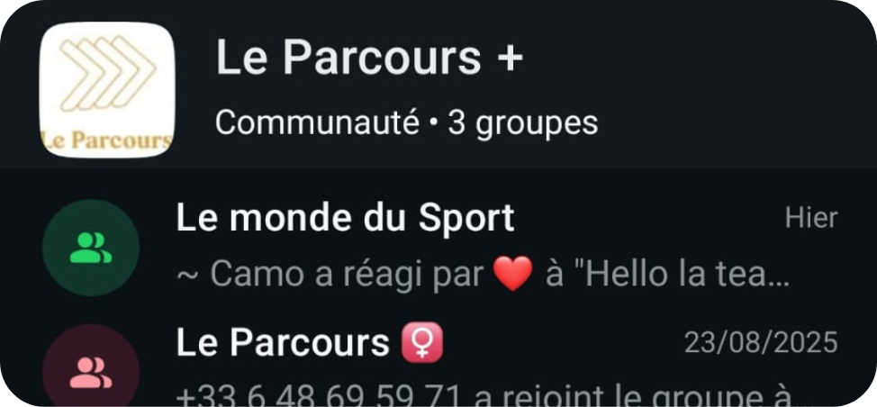 groupe whatsapp de la communauté