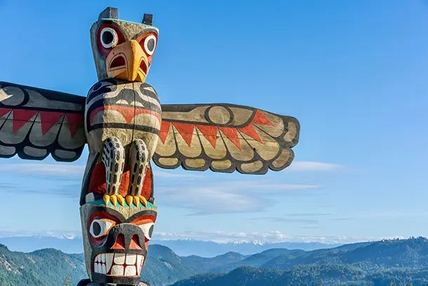 Totem Pole - Iboga Retreat - Indigenous Nations of the Pacific Northwest Coast of Canada (especially British Columbia)