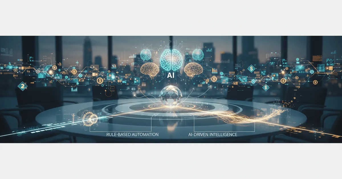 futuristic AI interface analyzing financial data streams for financial consolidation software in 2026