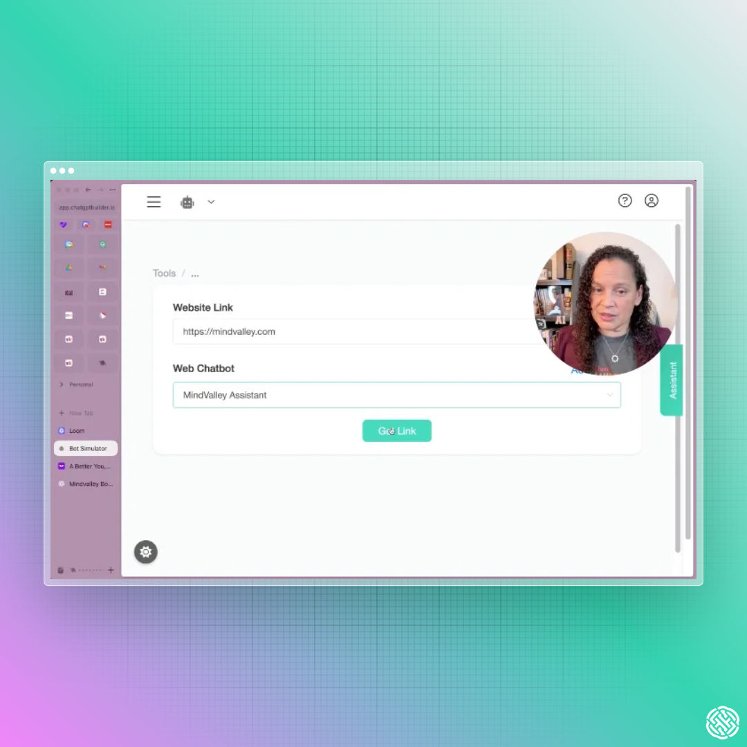Bot Simulator preview with English and Spanish replies and voice playback controls confirming multilingual and voice support.