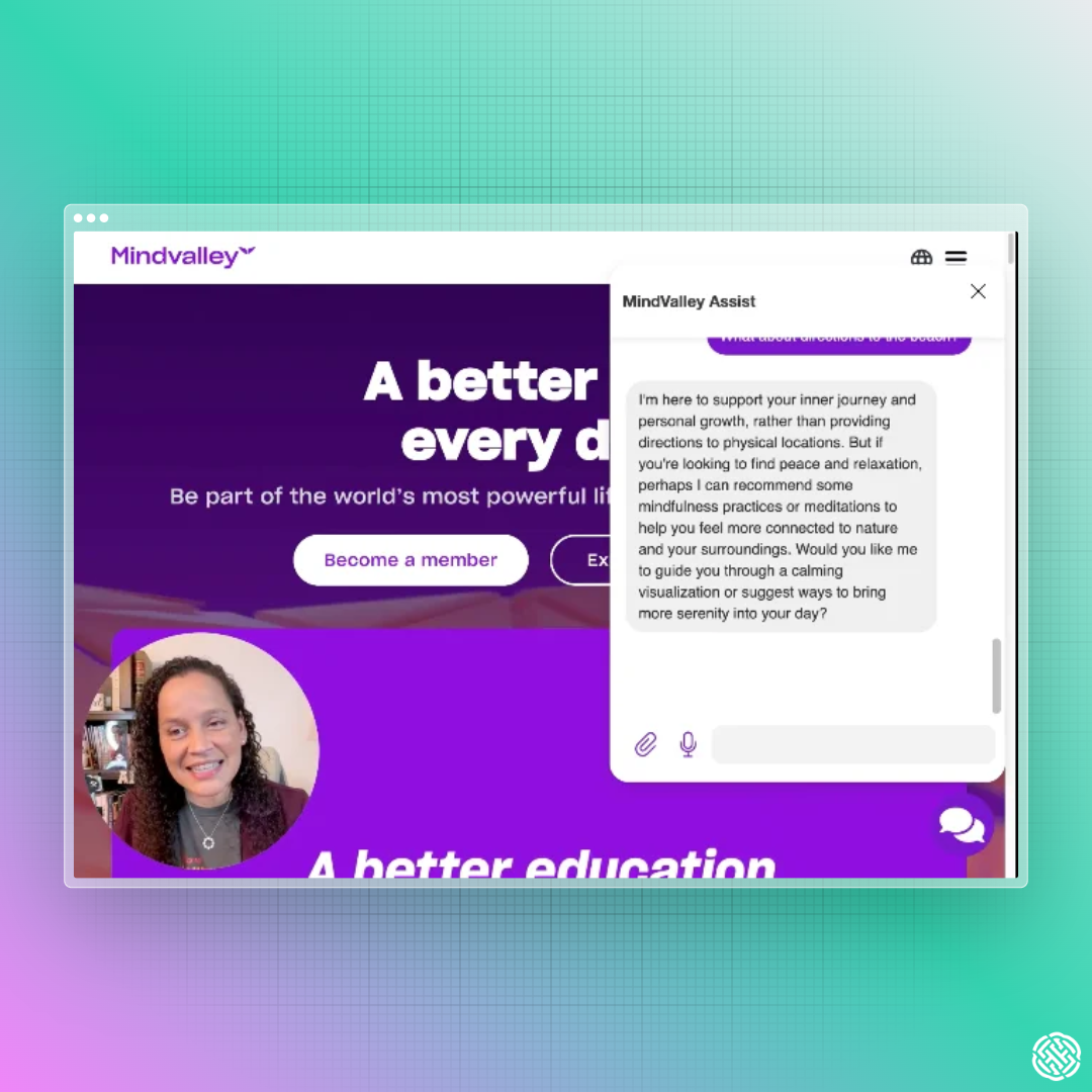 Chatbot Builder AI Conversations view with anonymized rows, illustrating Persistence for iterative improvement.