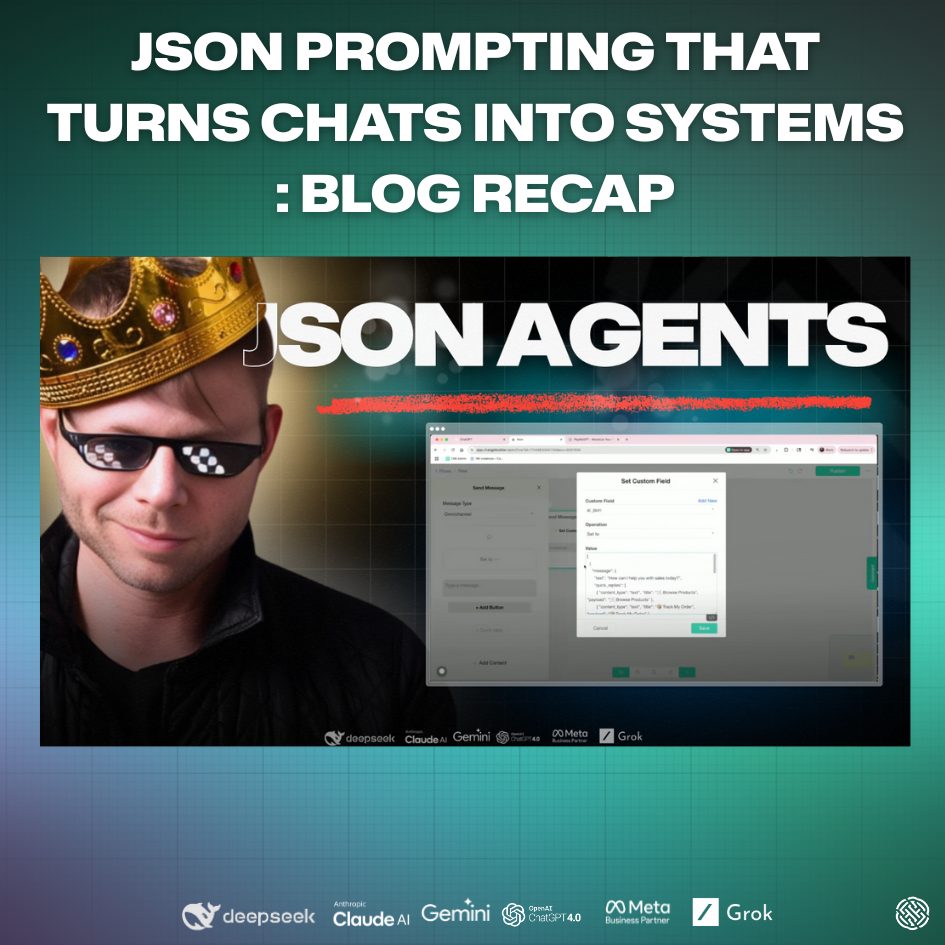 Chatbot Builder AI, JSON prompting