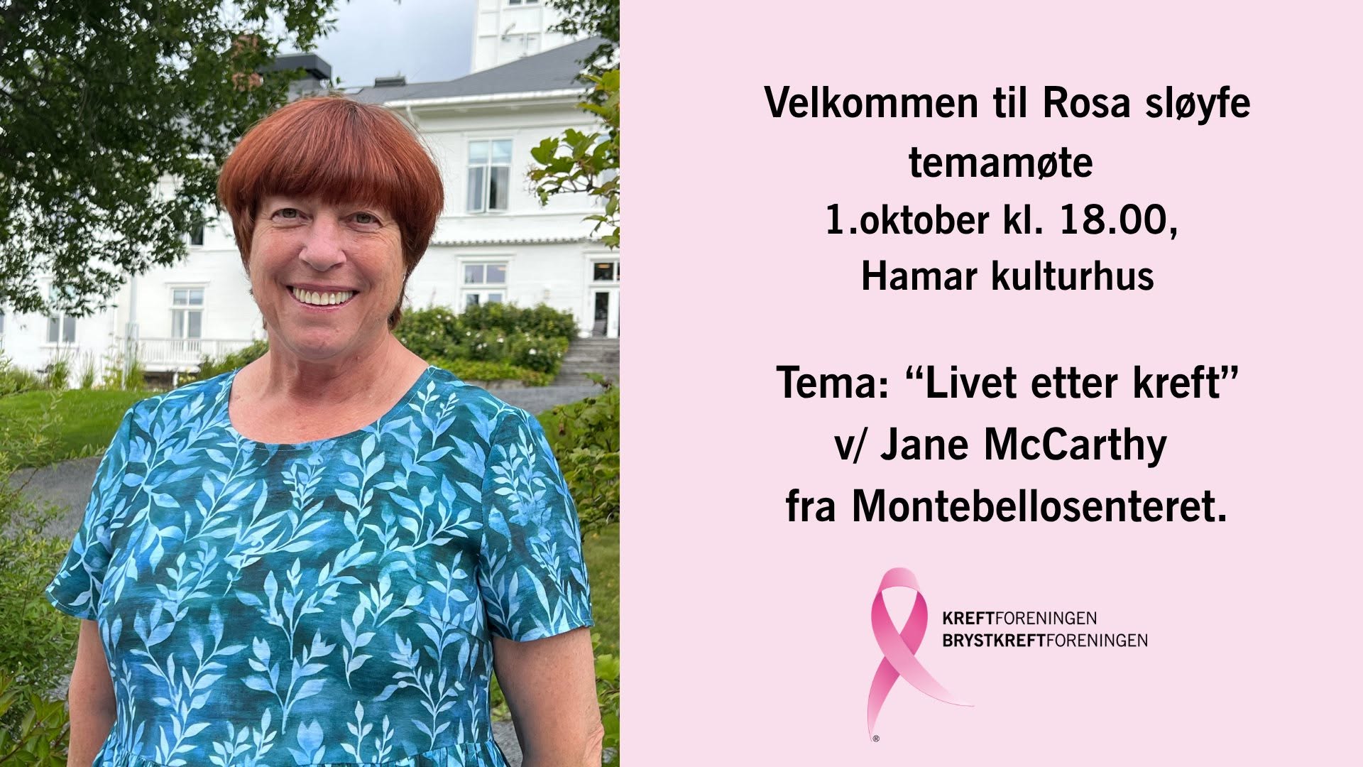 Rosa sløyfe temamøte