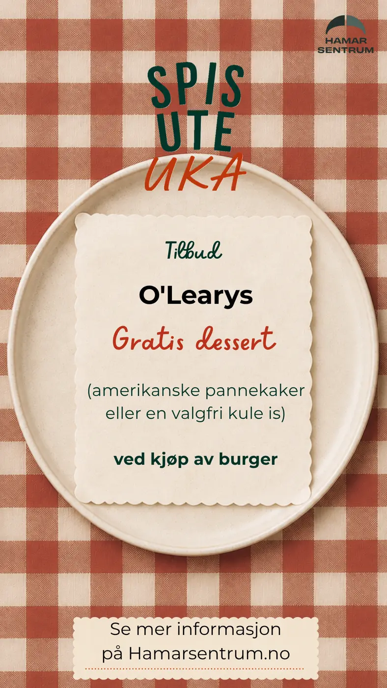 Kjøp burger, få gratis dessert