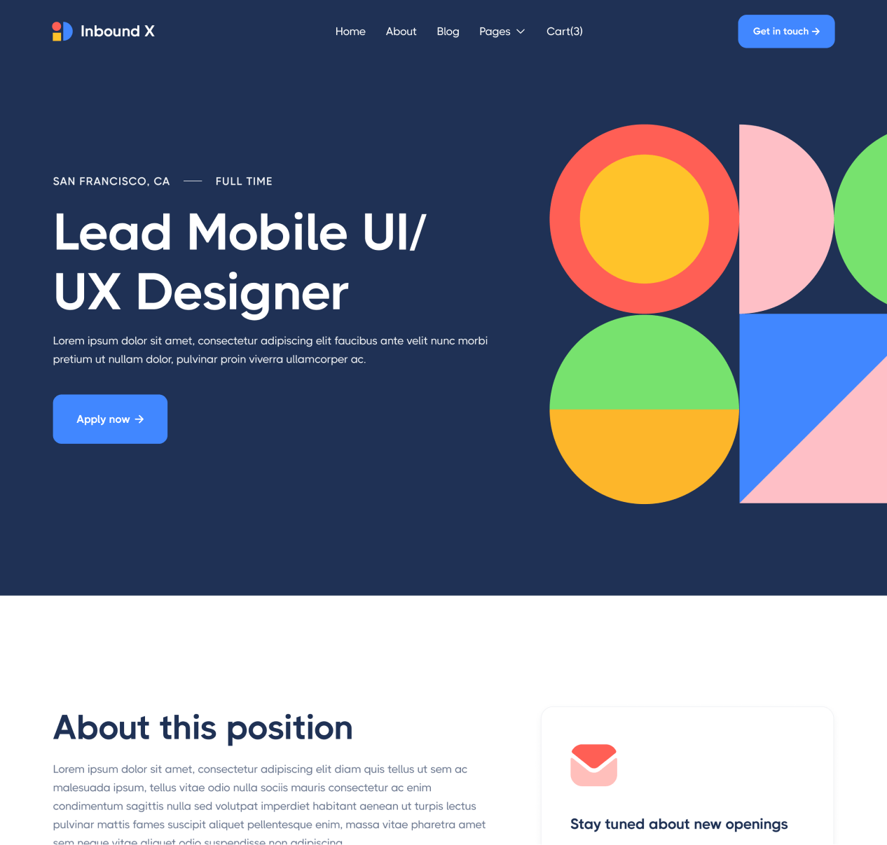 Inbound X - Career Single page - Social Media Marketing Agency Webflow Template
