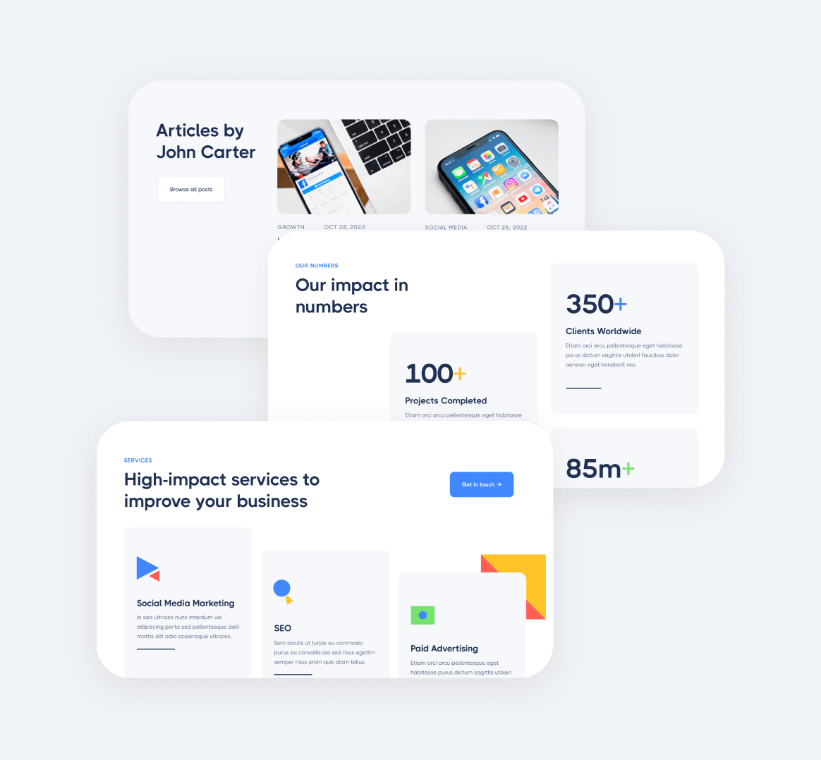 Inbound X - 35 Sections Included - Social Media Marketing Agency Webflow Template