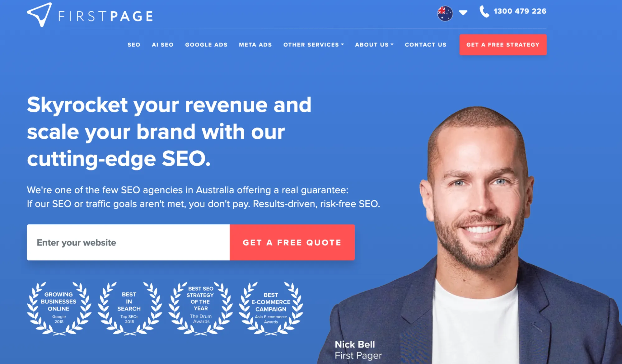 SEO agency in Australia: First Page Australia.