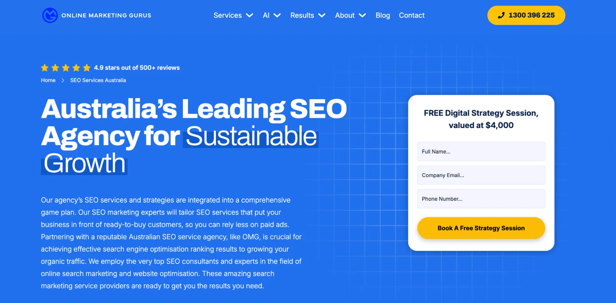 SEO agency in Australia: Online Marketing Gurus.