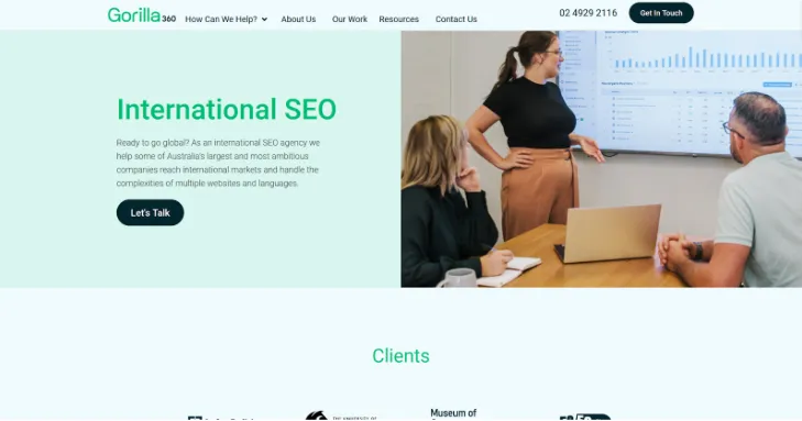 SEO agency in Australia: Gorilla 360.