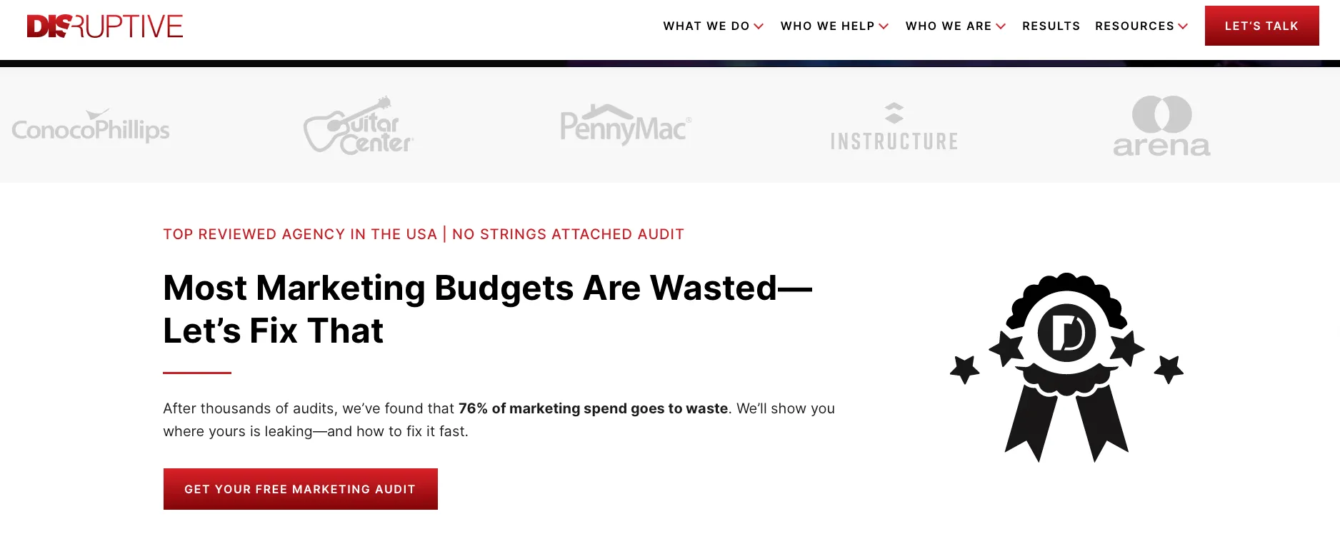 Enterprise SEO Company: Disruptive Advertising