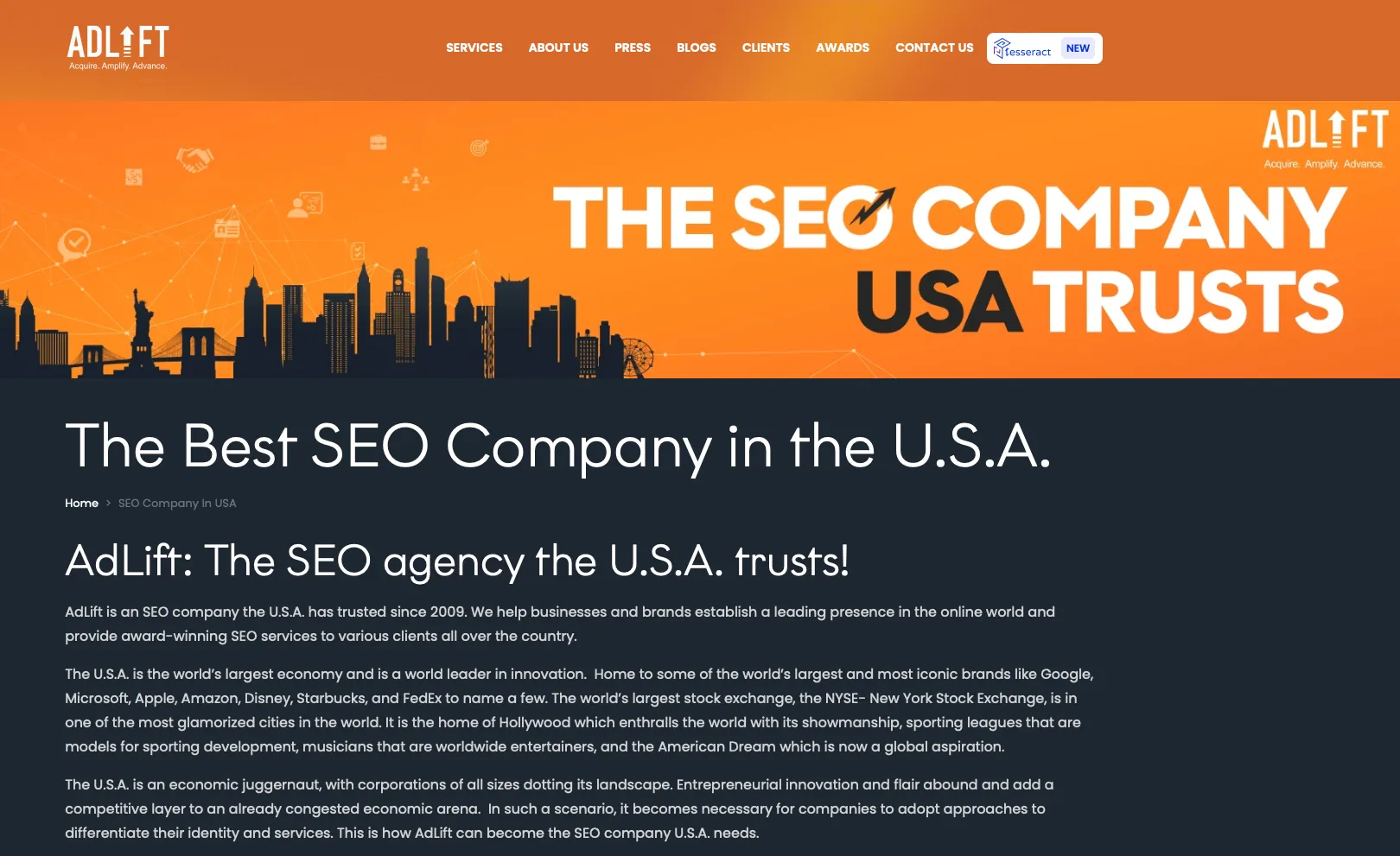 Best SEO Agency in the US: AdLift
