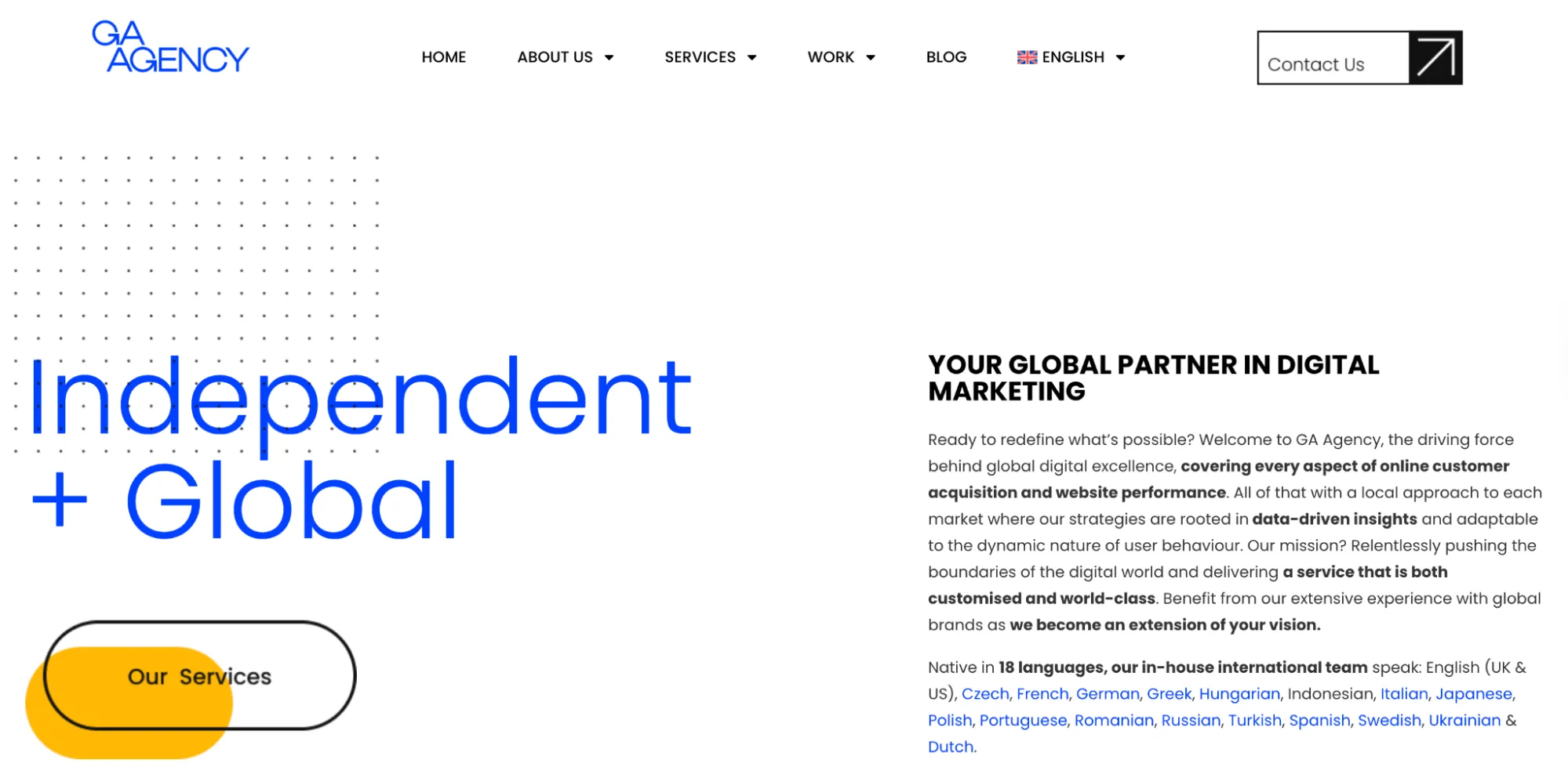 International SEO Agency: GA Agency