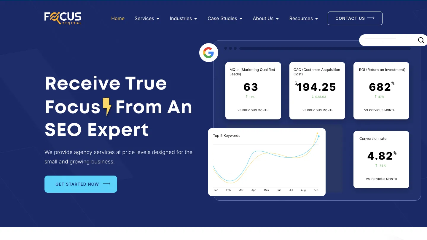 Real Estate SEO Agency: Focus Digital