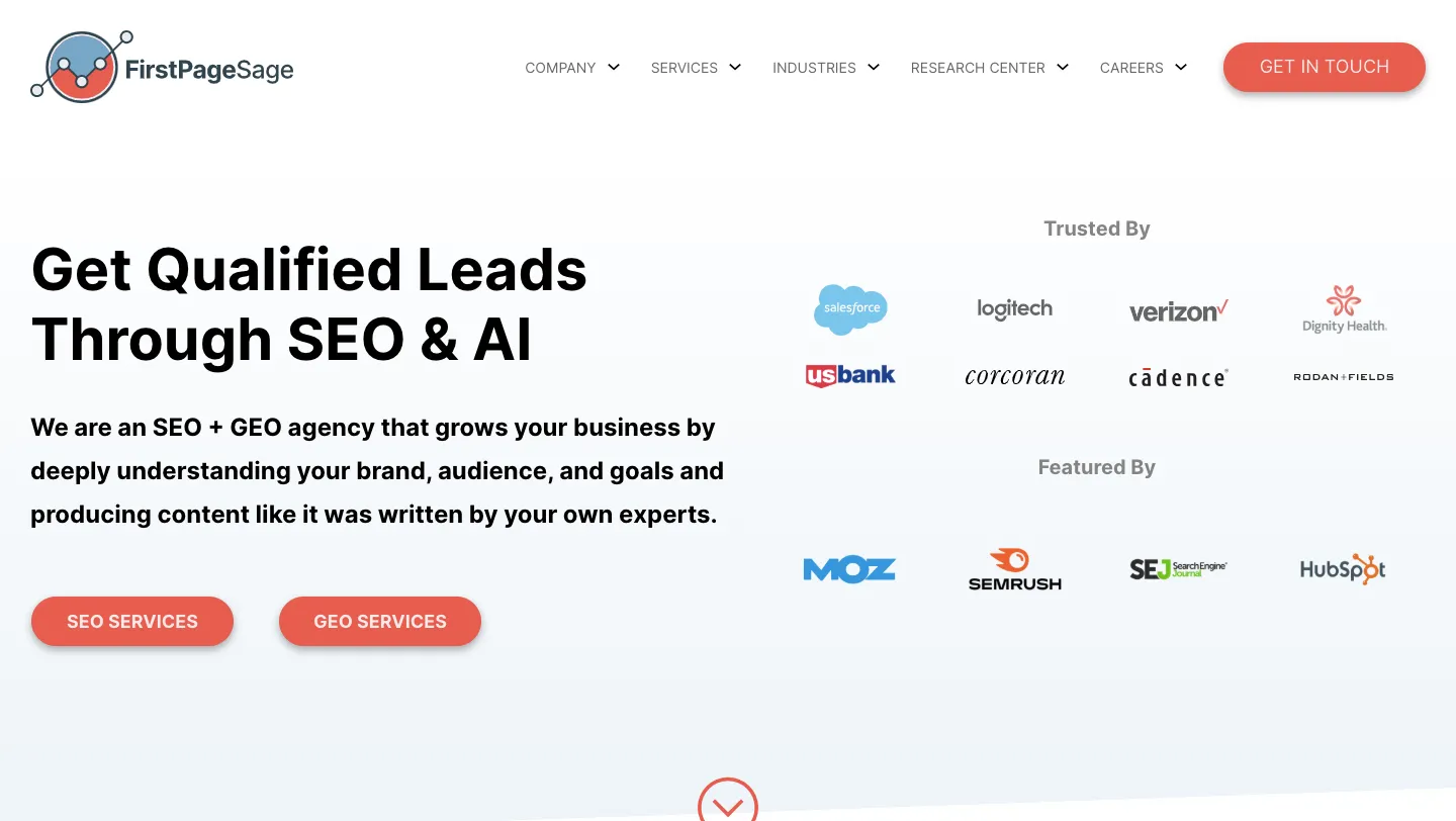 Real Estate SEO Agency: First Page Sage